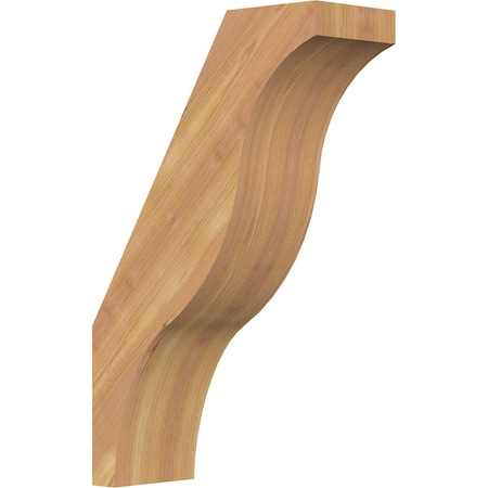 5 1/2"W x 14"D x 22"H Funston Smooth Knee Brace, Western Red Cedar